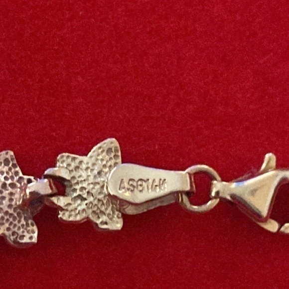 Color 14k (7.8gr) solid gold bracelet 🌸 Flower - Picture 6 of 6